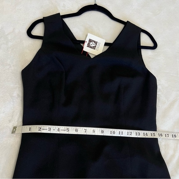 ANNE KLEIN New Elegant Black Sleeveless Dress. #033 - Picture 8 of 12